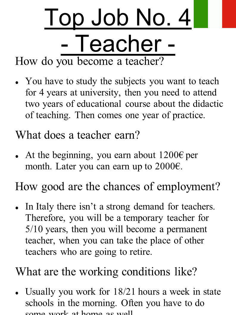 Reasons for Becoming a Teacher